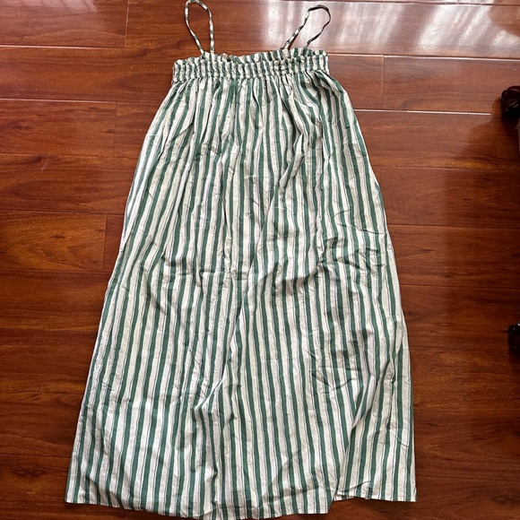 Poplin Ruffle A-Line Midi Dress - Picture 10 of 10